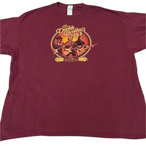 2019 NWOT Doobie Brothers T-shirt silk screen is in excellent condition mens 2XL
